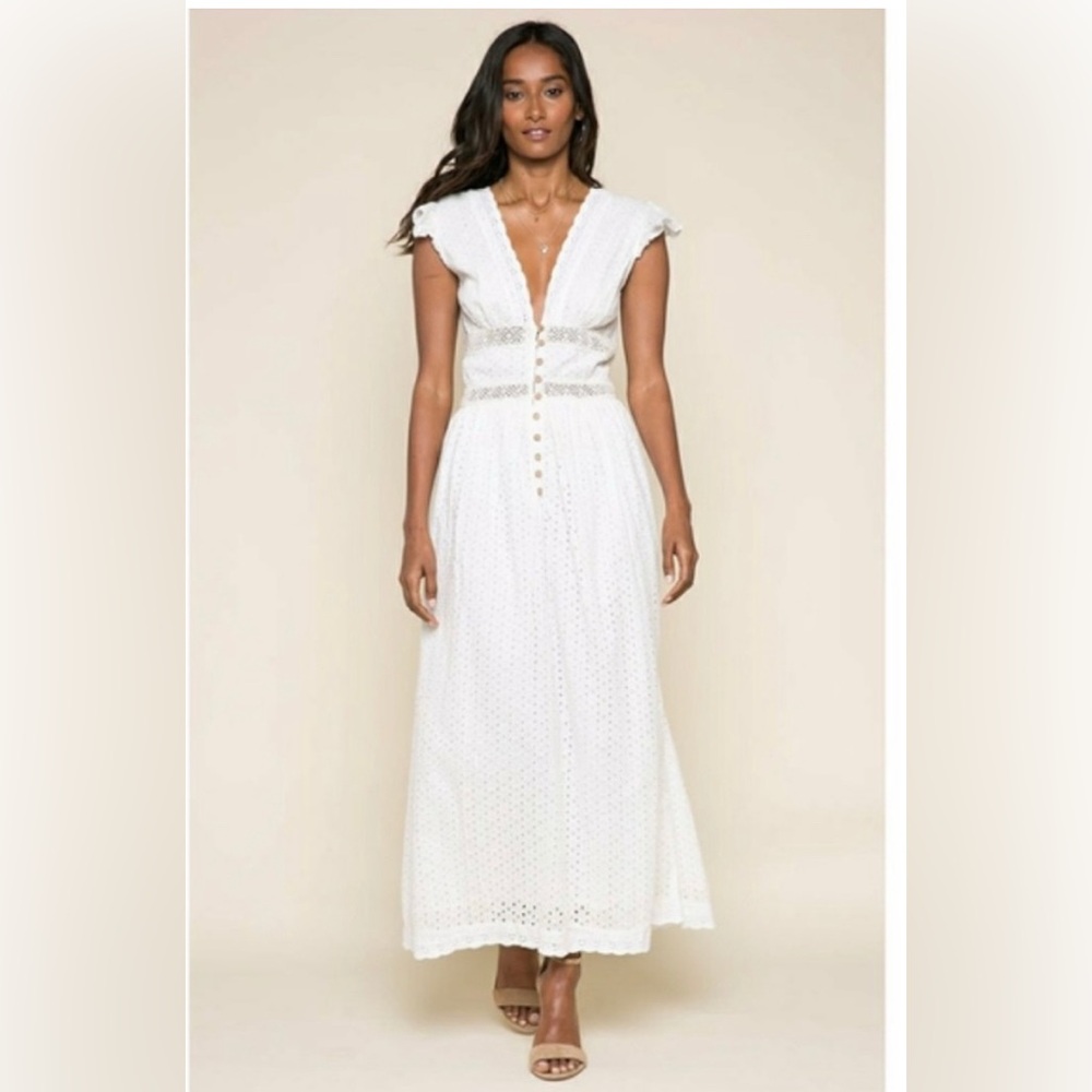 Raga white eyelet dress small